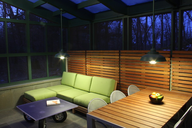 Timber Framed Screened Porch modern-verandah