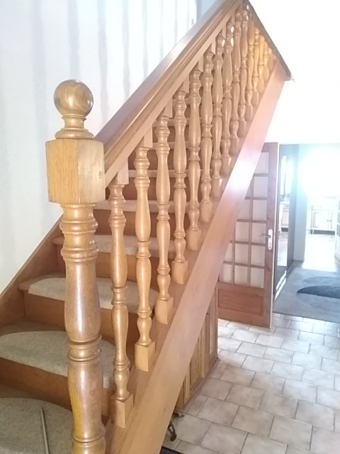 Modernisation d'un escalier traditionnel en bois