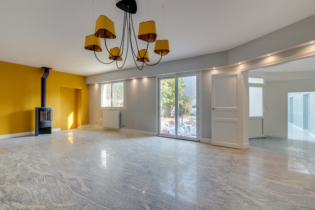 Maison de 166 m&sup2; contemporaneo-salotto