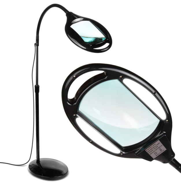 Magnifying Floor Lamp, Brightech Lightview Pro 3 In 1 Led Magnifying Glass Floor Lamp