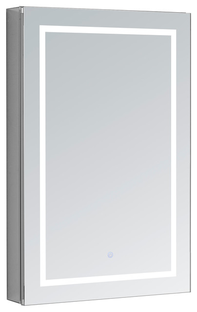 Aquadom 24 X 36 X 5 L Hinge Royale Plus Lighted Mirror Glass