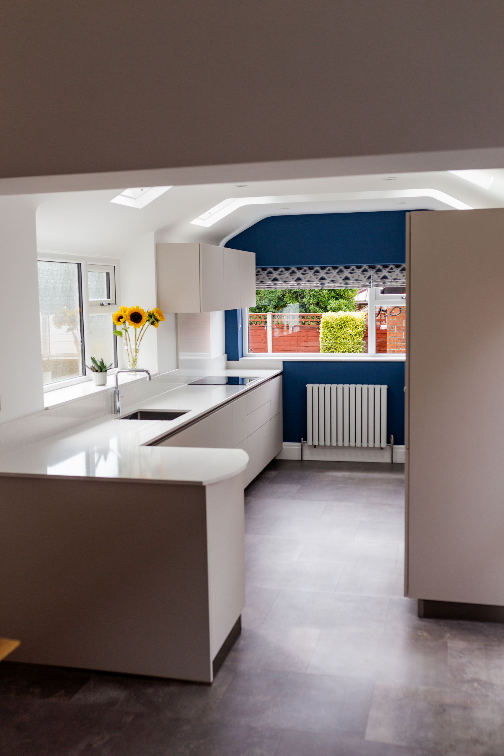 Adding natural light to a kitchen with roof windows