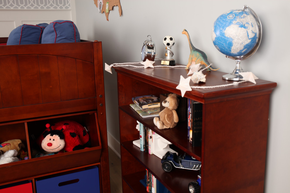Kids' room - small modern gender-neutral kids' room idea in Other