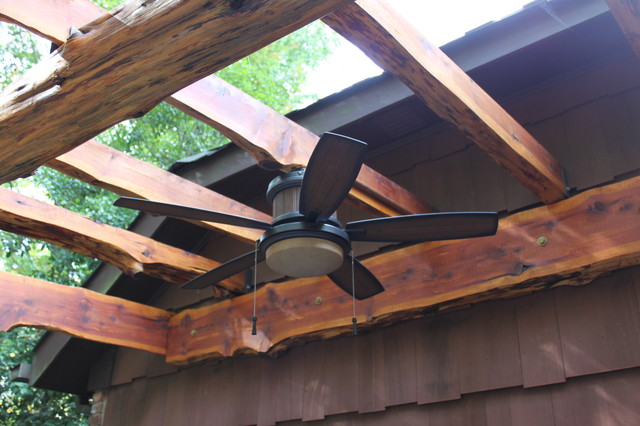 Pergola Outdoor Fan American Traditional Patio New York By