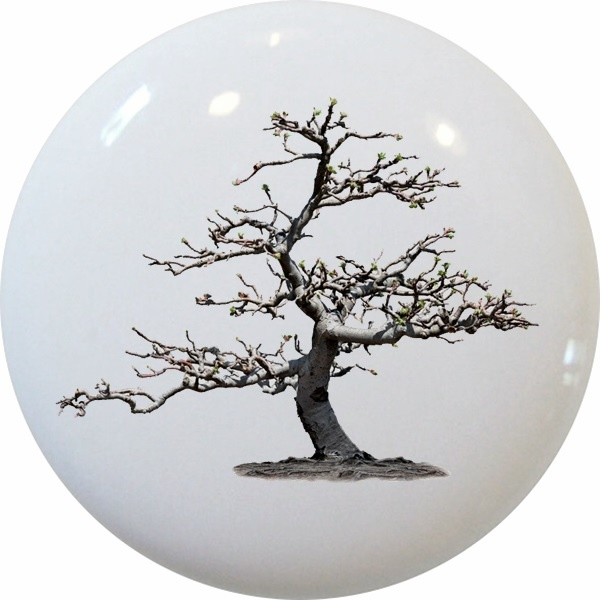 Apple Tree In Spring Ceramic Cabinet Drawer Knob Cabinet And