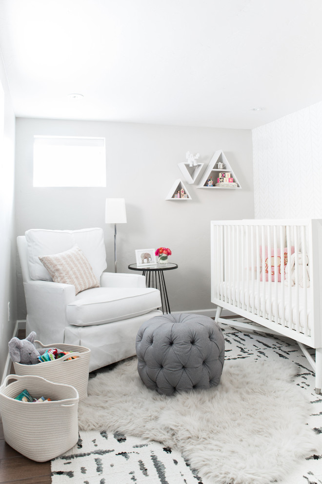 Photo of a transitional nursery in Denver.