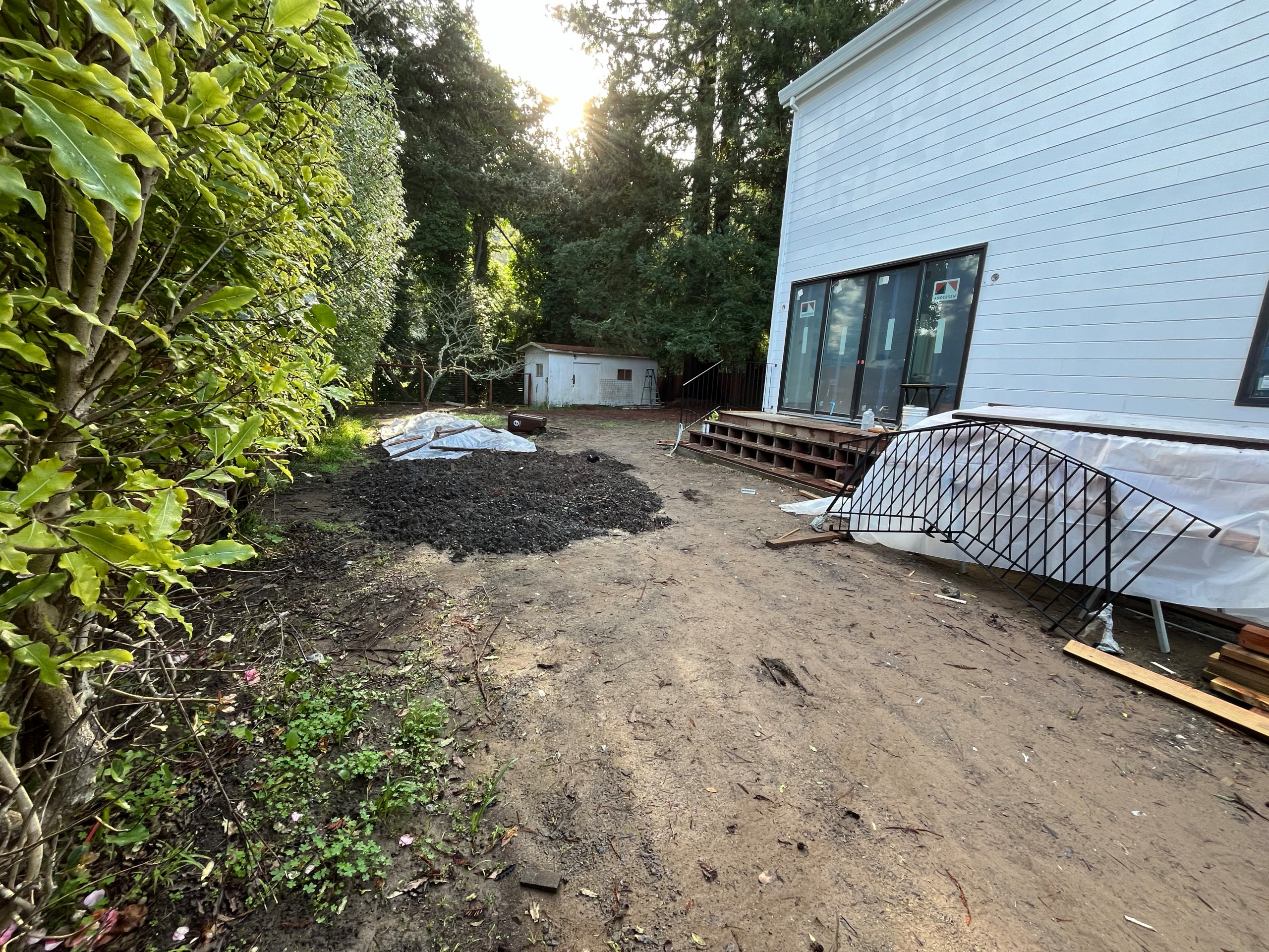 Back Yard under constriction