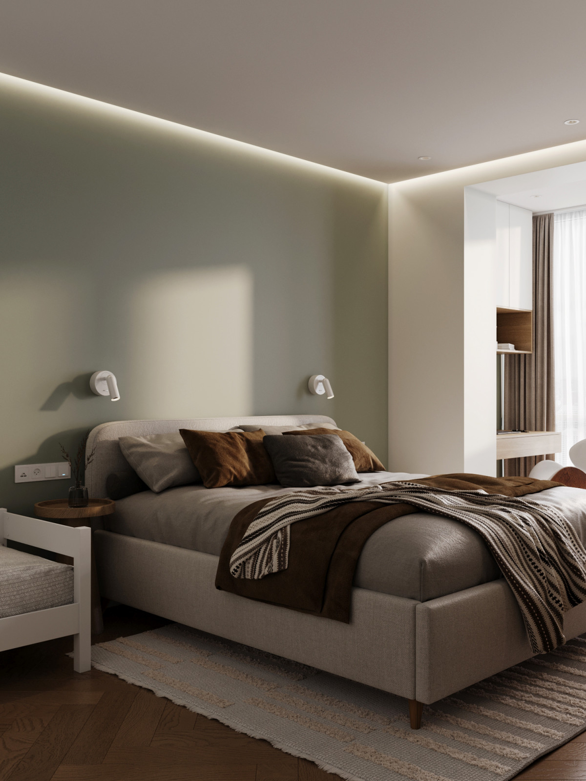 Трехкомнатная квартира в городе Дубнаа