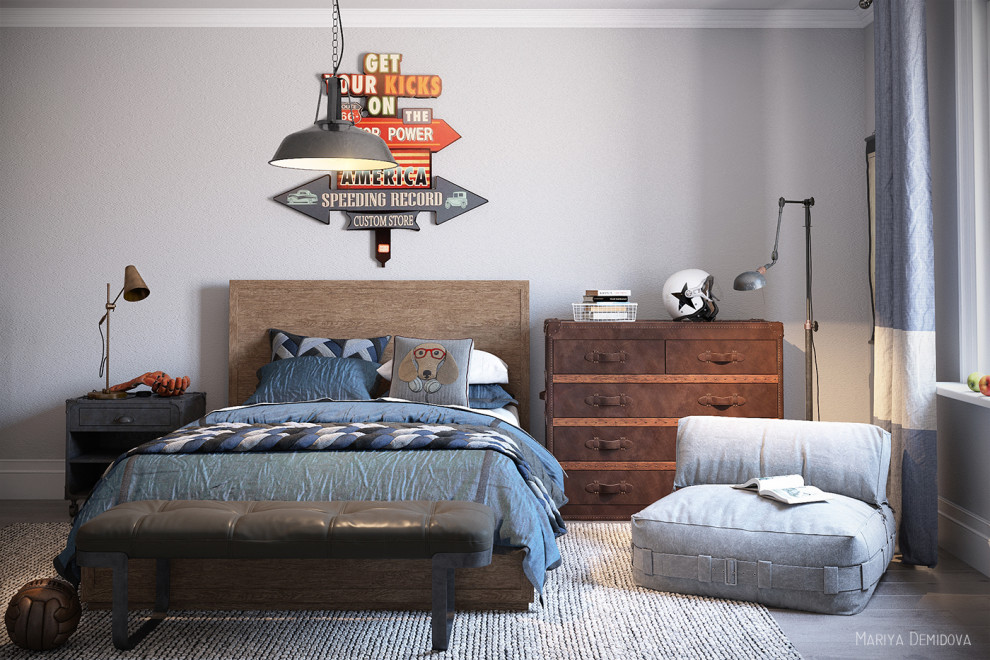 Спальня ребенка в стиле RH