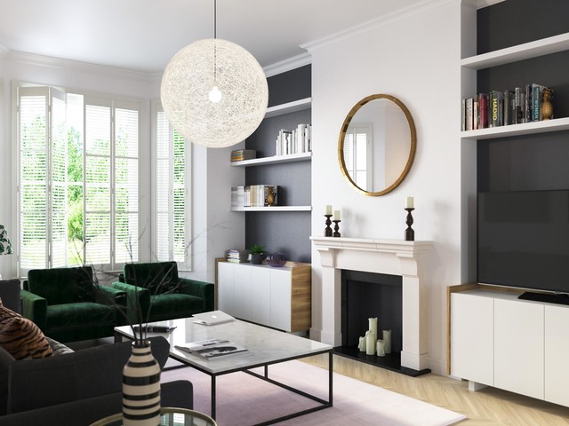 Contemporary Design Scheme contemporary-vardagsrum