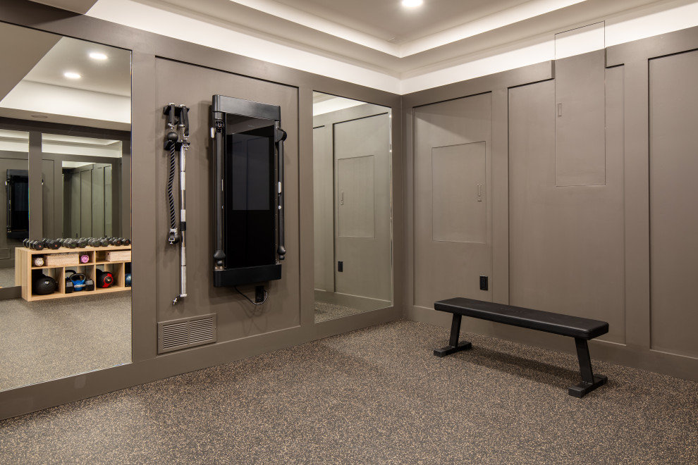 Luxury Home Gym | Custom Basement Design