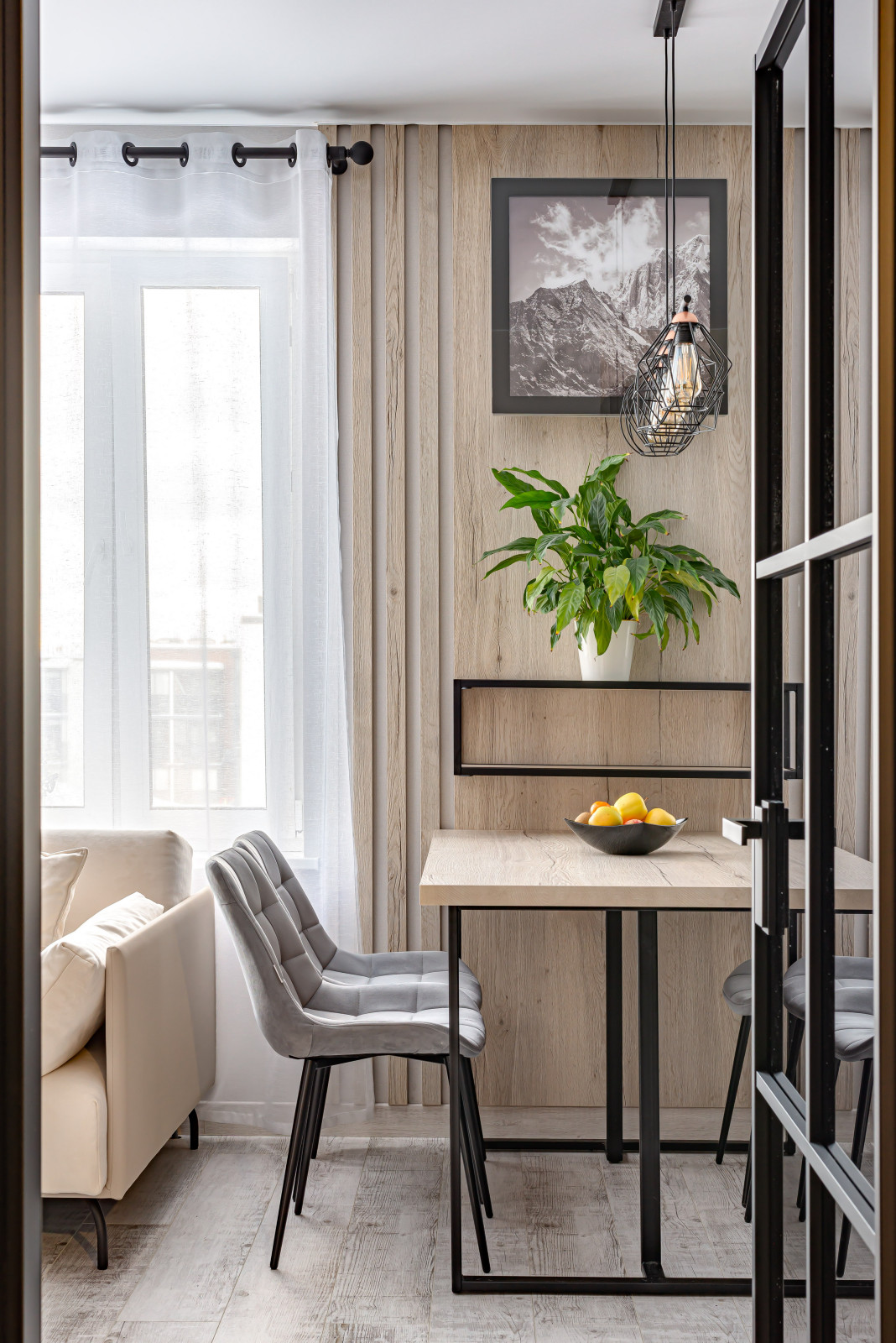 Гостиная в современном стиле в ЖК САМПО