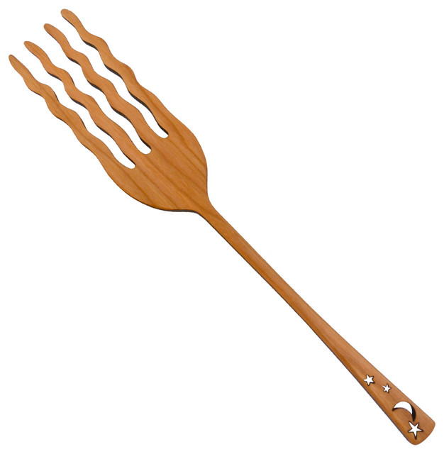 13 Pasta Fork Contemporary Serving Utensils By Moonspoon 13 Pasta Fork Celestial Design