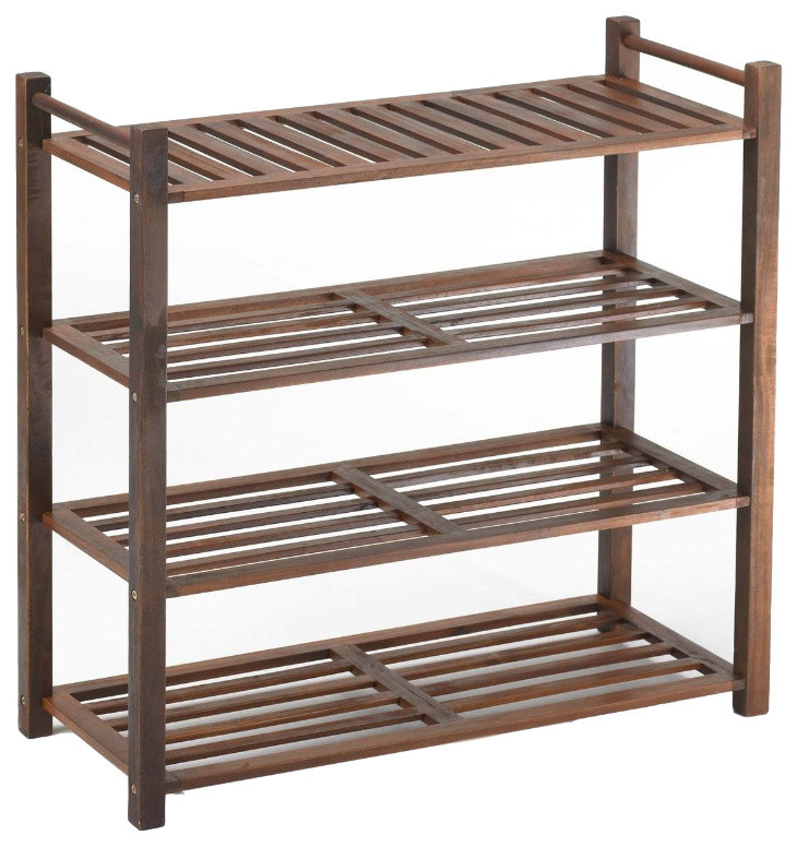 4-Tier Outdoor Shoe Rack - Transitional - Shoe Storage - by Merry Products