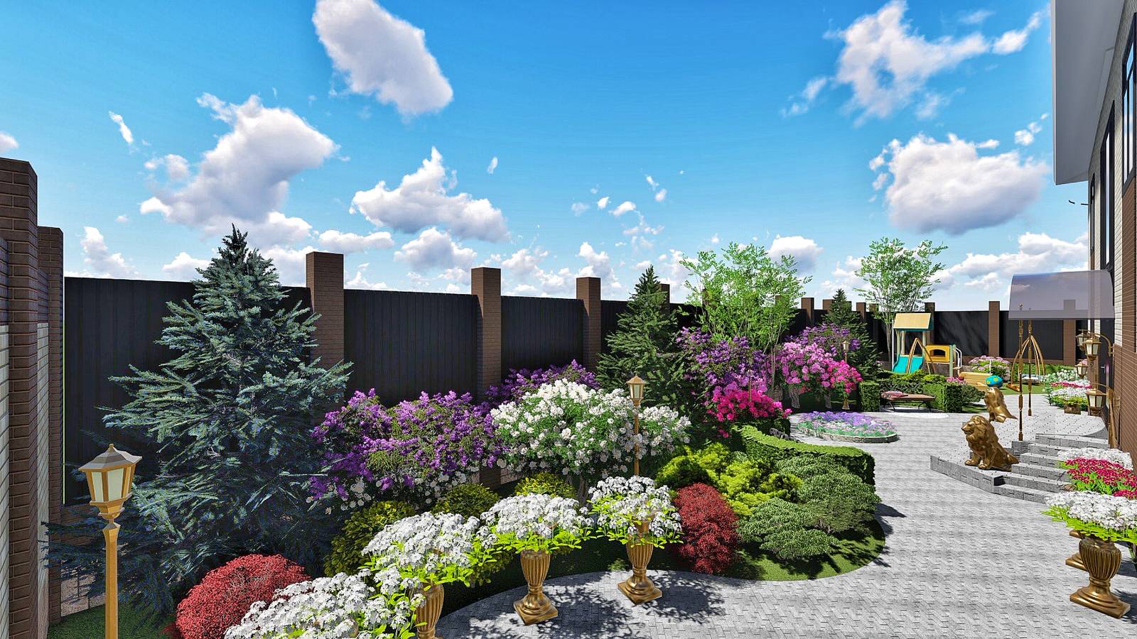 Ландшафтный дизайн участка в ДНТ Кедр (г Улан-Удэ, Бурятия)