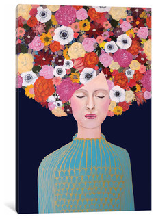 60 x 40 x 0.75-Inch iCanvasART 3 Piece Alpha Canvas Print by Sylvie Demers
