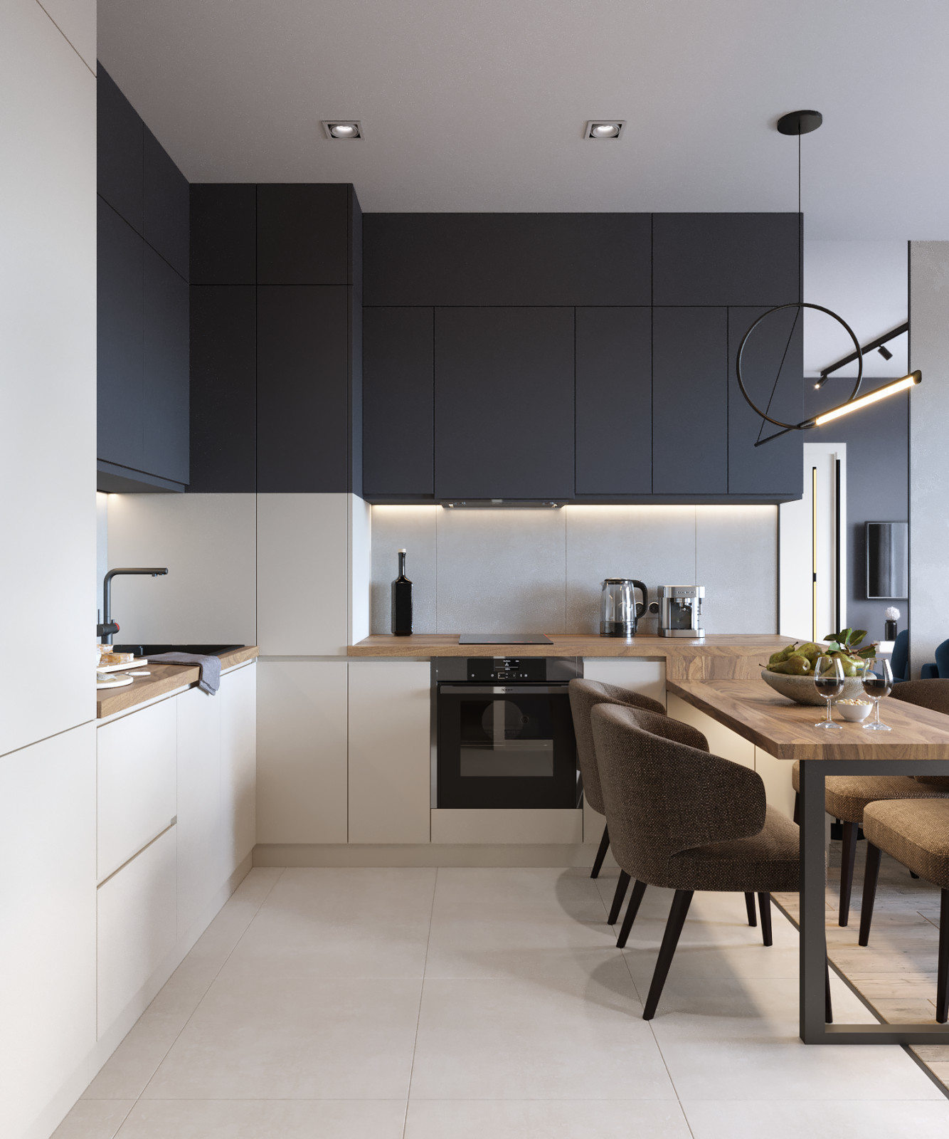 Проект студии в Санкт-Петербурге 21.5 м2