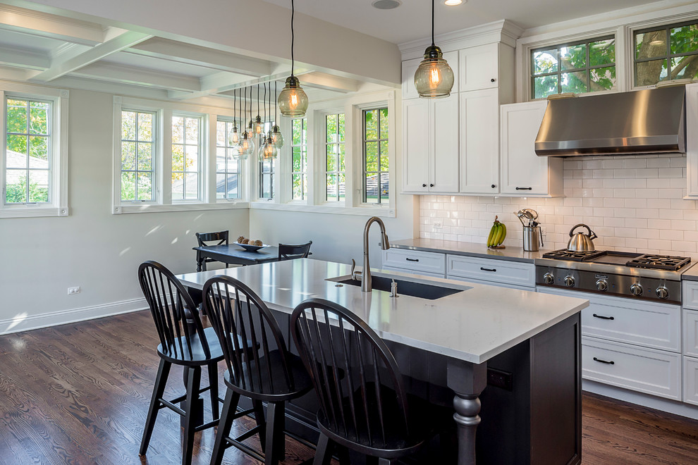 Inspiration for a transitional kitchen remodel in Chicago
