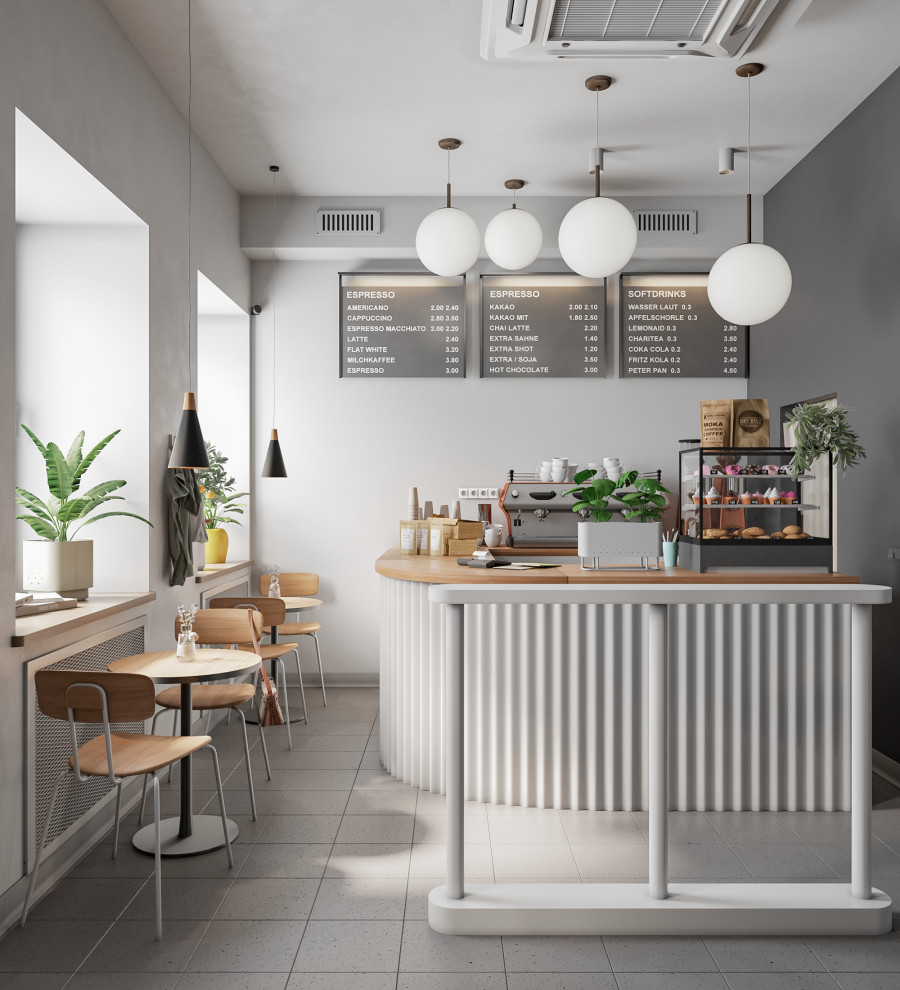 3D-визуализация Кофейни.