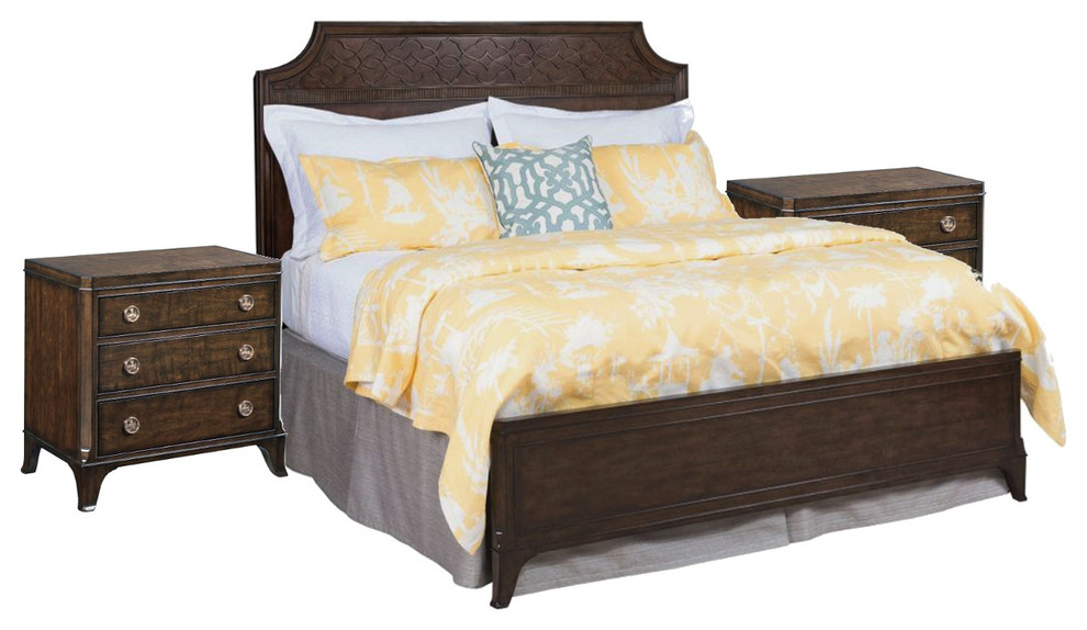 American Drew Grantham Hall 3Piece Panel Bedroom Set Option 1
