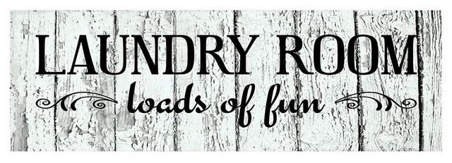 18 Laundry Room Loads Of Fun Wood Print Sign Contemporary Novelty Signs By Twisted R Design