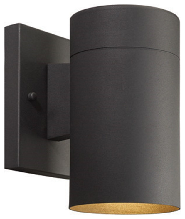 Canarm Night Sky 1LT Outdoor Wall Light IOL211BK, Black Modern