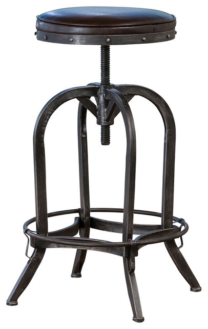 Bar Stool Houzz Denise Austin Home Brixton Adjule Swivel Bar Stool