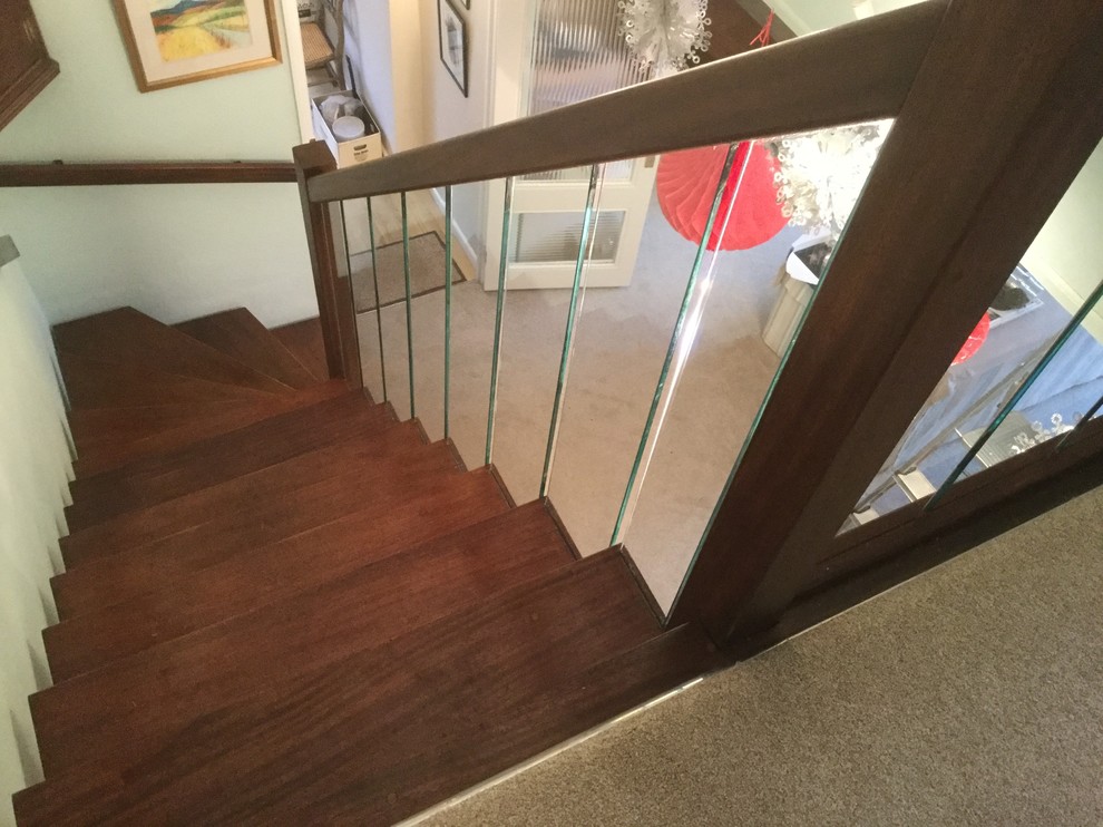 Sapele Hardwood with Glass