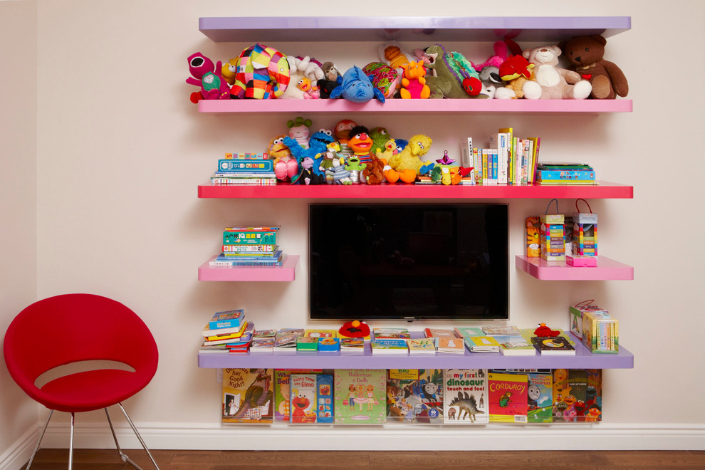 High Gloss Shelves for Kids Room