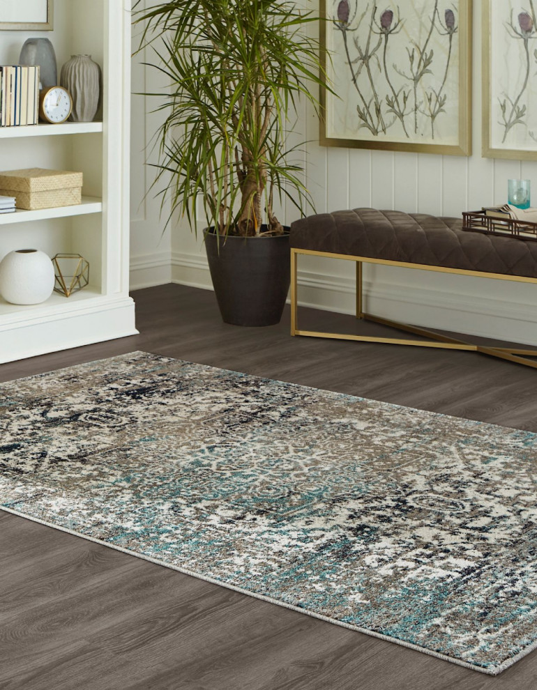 Traditional Adriana Area Rug, Square 5' - Contemporary - Area Rugs - by ...