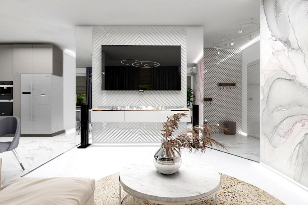 Проект 3х комнатной квартиры в современном стиле