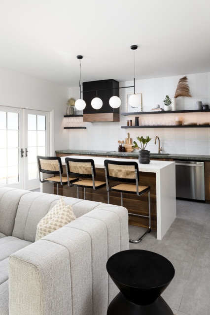 Retro Modern Boho scandinavo-cucina
