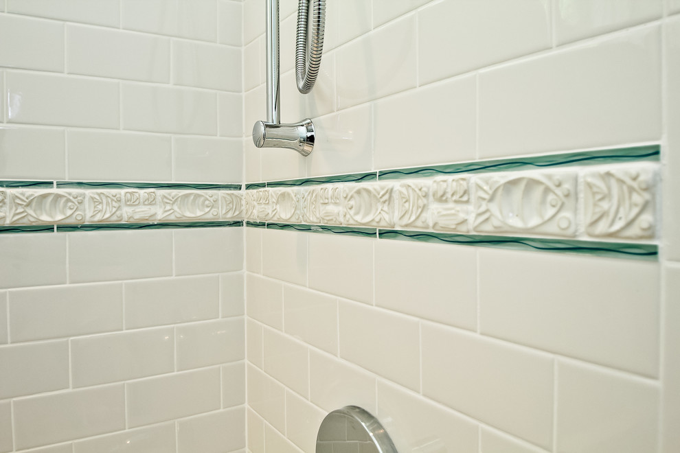 Ceramic Subway Tile Fish Theme