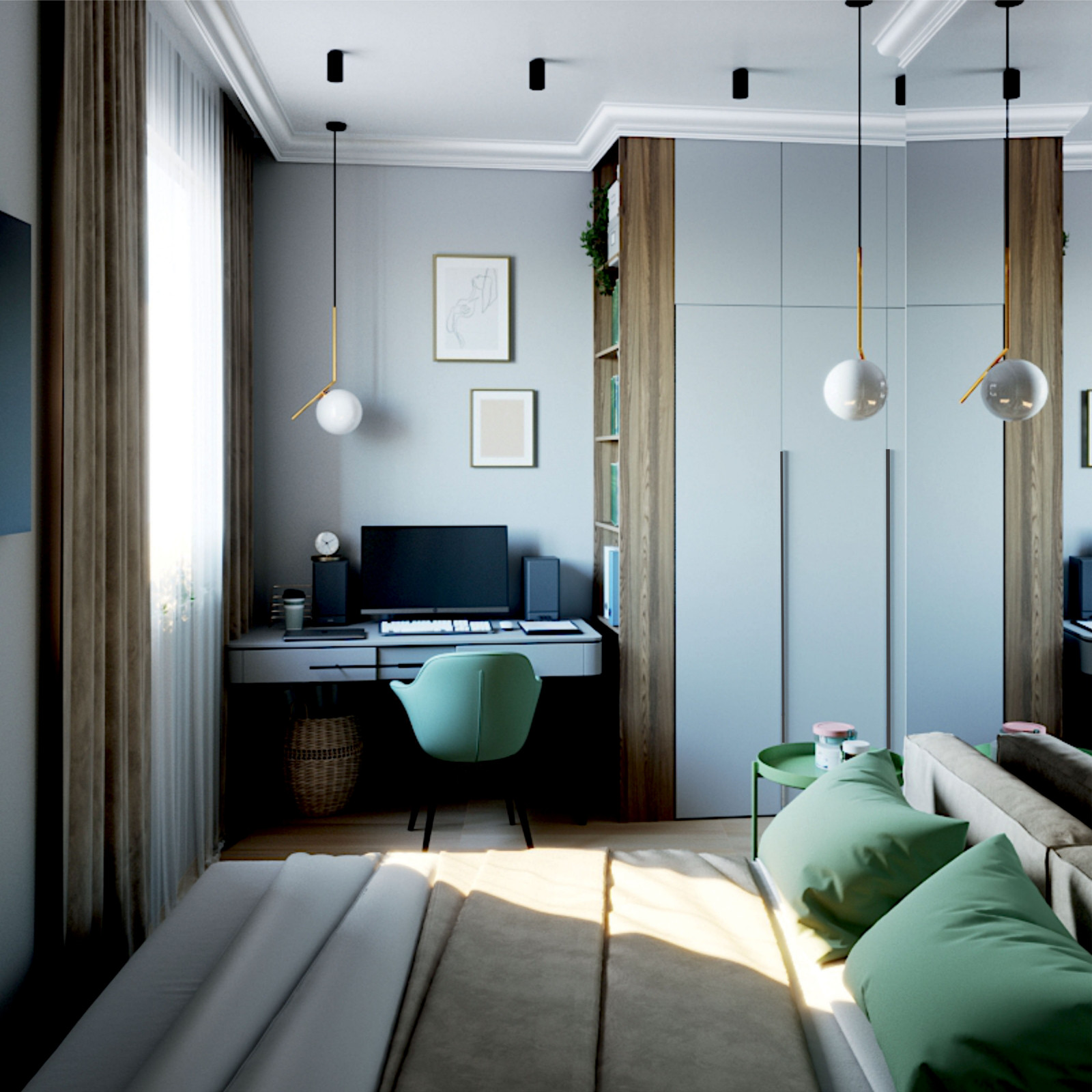 Дизайн квартиры 50 кв.м.