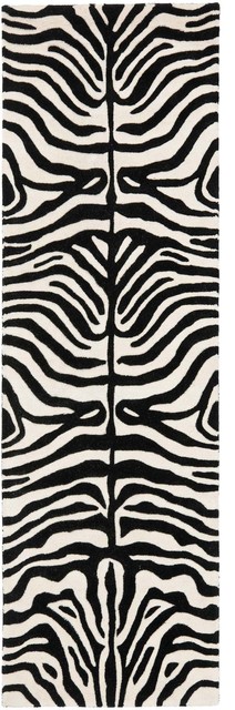 Safavieh Soho Soh811A Animal Print Rug, Beige/Charcoal, 2'6"x8'0" Runner