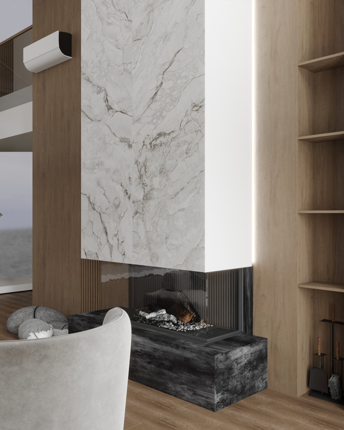 Дом ДНТ "Удача". Камин