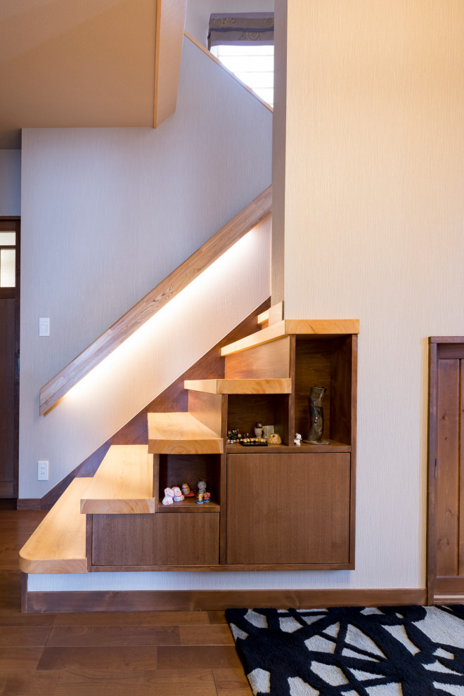 Inspiration for a small modern staircase in Other.