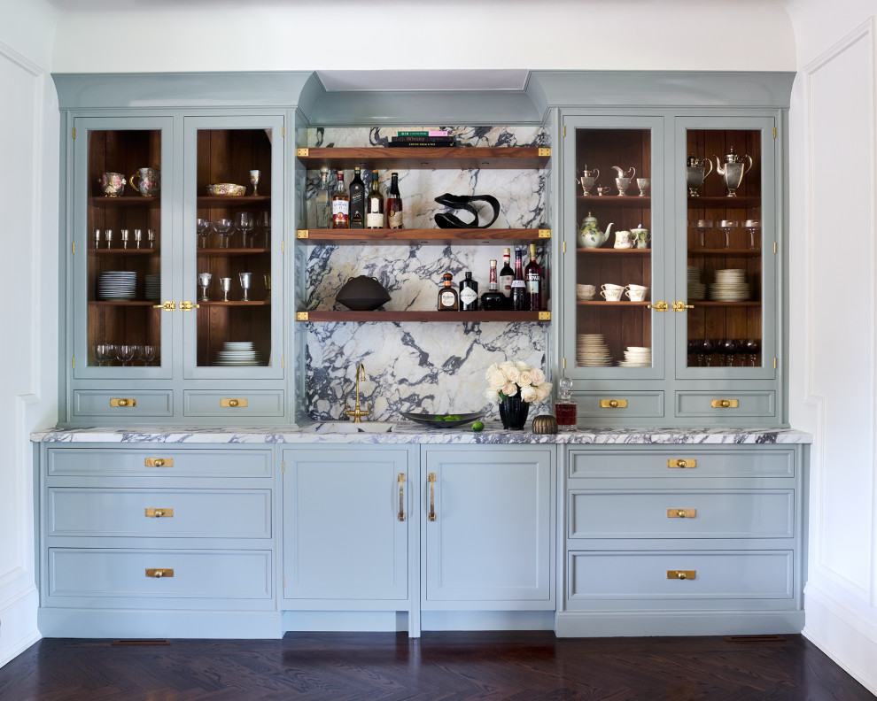 Transitional home bar photo in Philadelphia
