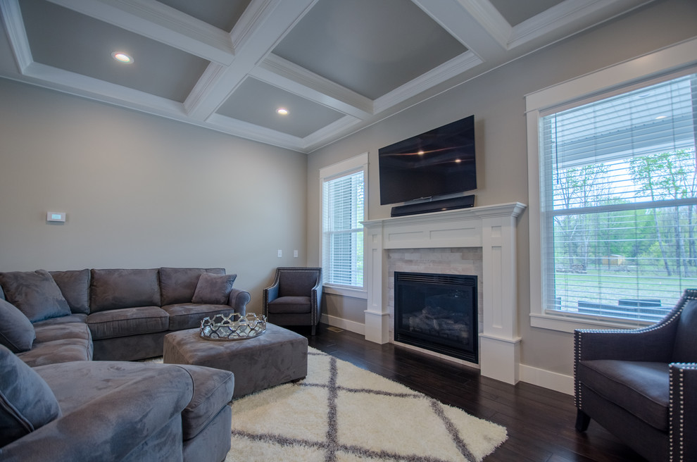 Living room - transitional living room idea
