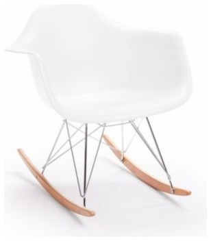 Eames RAR Molded Plastic Rocker in White by Rove Concepts