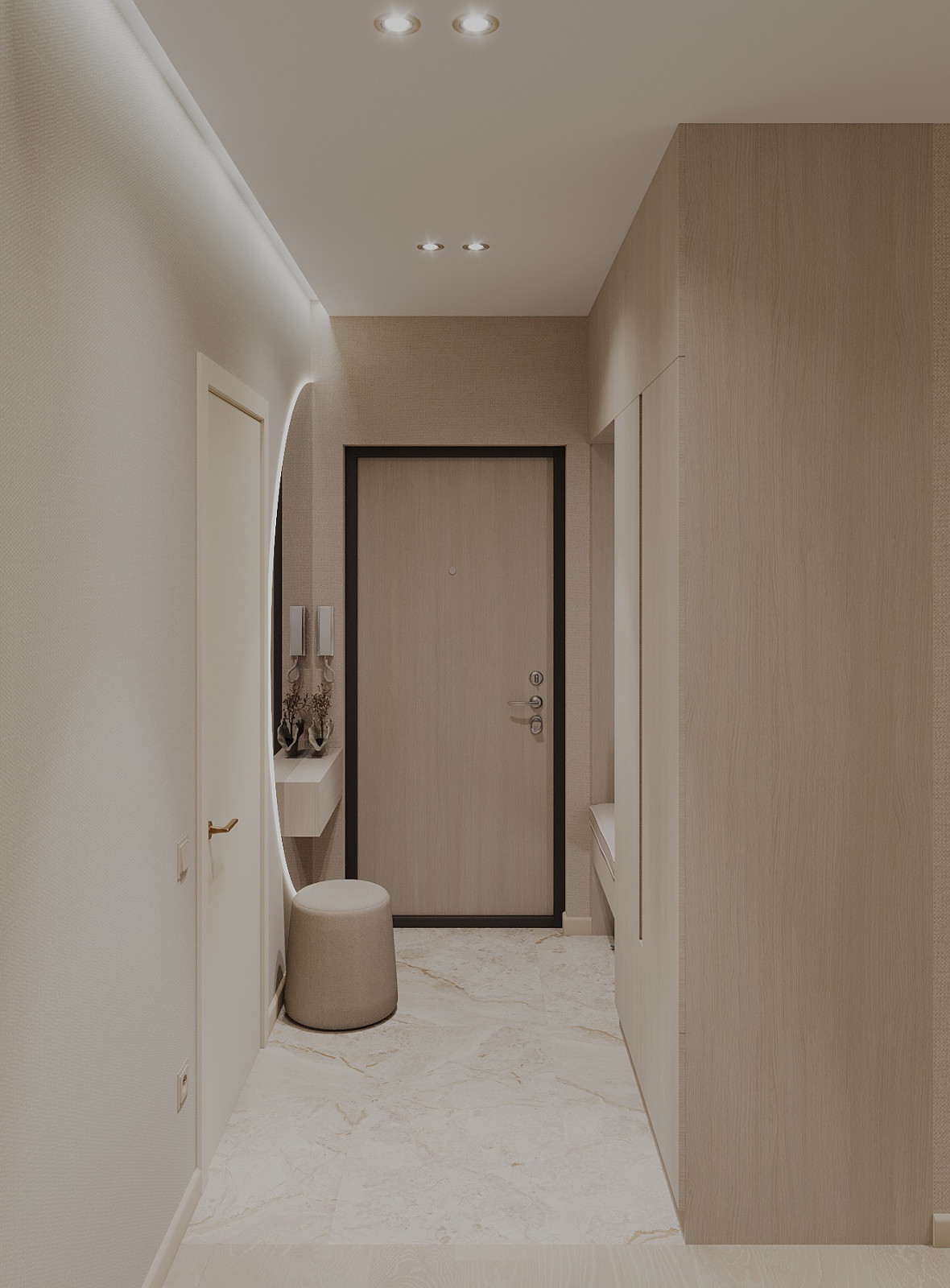 Интерьер 4-ёх комнатной квартиры_ "VANILLA LATTE"