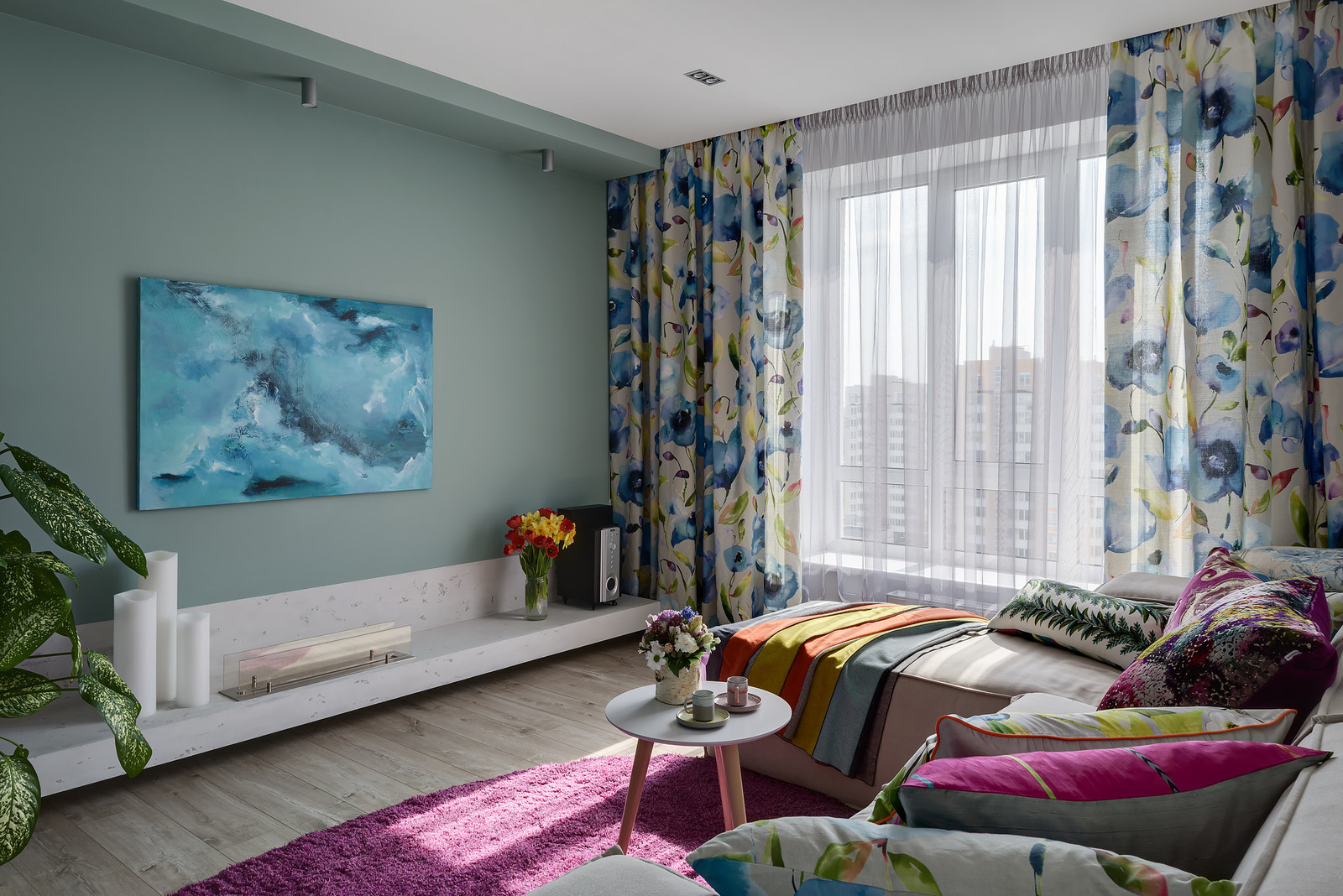 Квартира Оксаны с зимним и летним текстилем