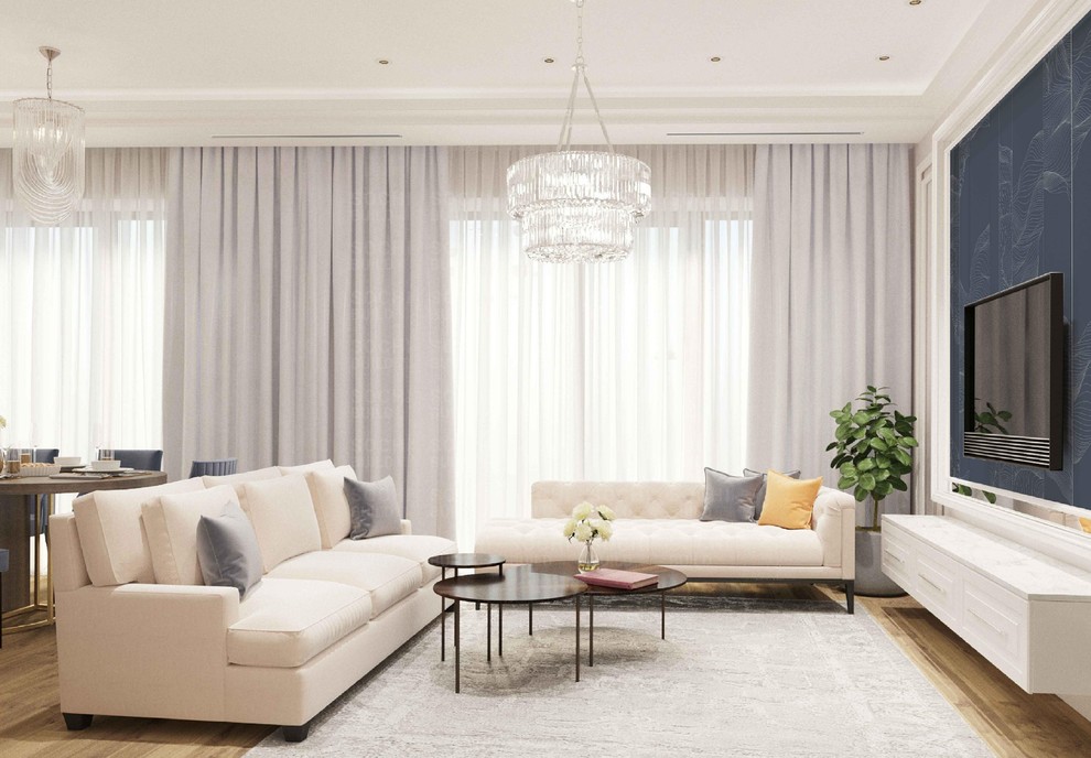 Квартира в ЖК «Актер Гэлакси», 78м², стиль: современная классика. Сочи