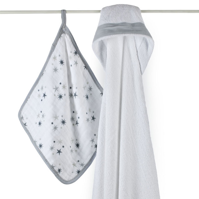 aden + anais Twinkle Hooded Towel & Washcloth Set