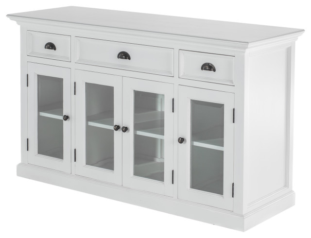 Halifax Buffet with 4 Glass Doors 3 Drawers