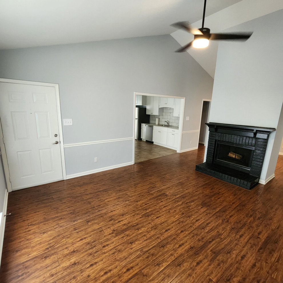 Open Living Room Remodel with Fireplace – Rock Hill, SC