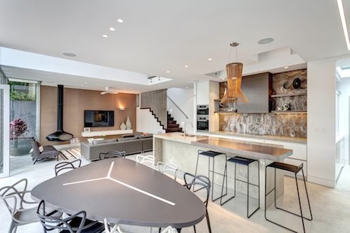 Contemporary dining room in Sydney.
