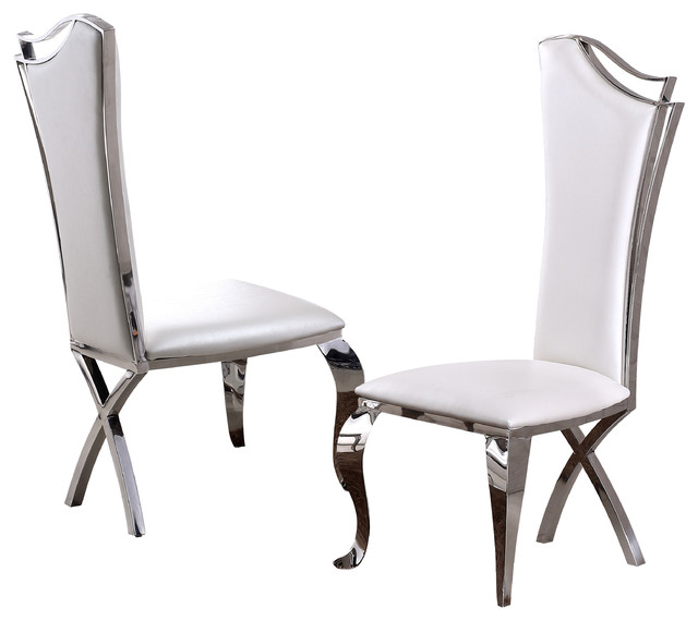 Luxe Upholstered Side Chair, Set of 2 - Contemporary - Dining Chairs