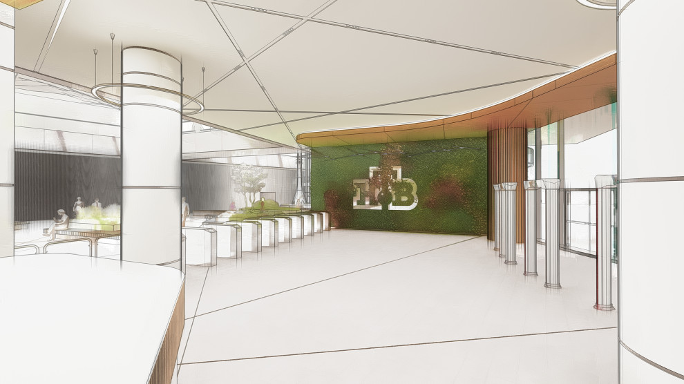 Концепция интерьеров офиса телекомпании НТВ