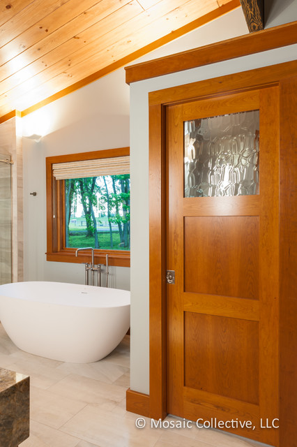 Custom Home Interiors and Exteriors for David K. Warfel Lighting Design minimalistisch-badezimmer